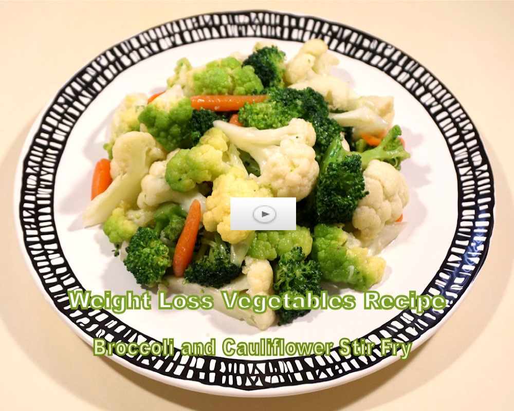 weight loss  cauliflower and broccoli stir fry 